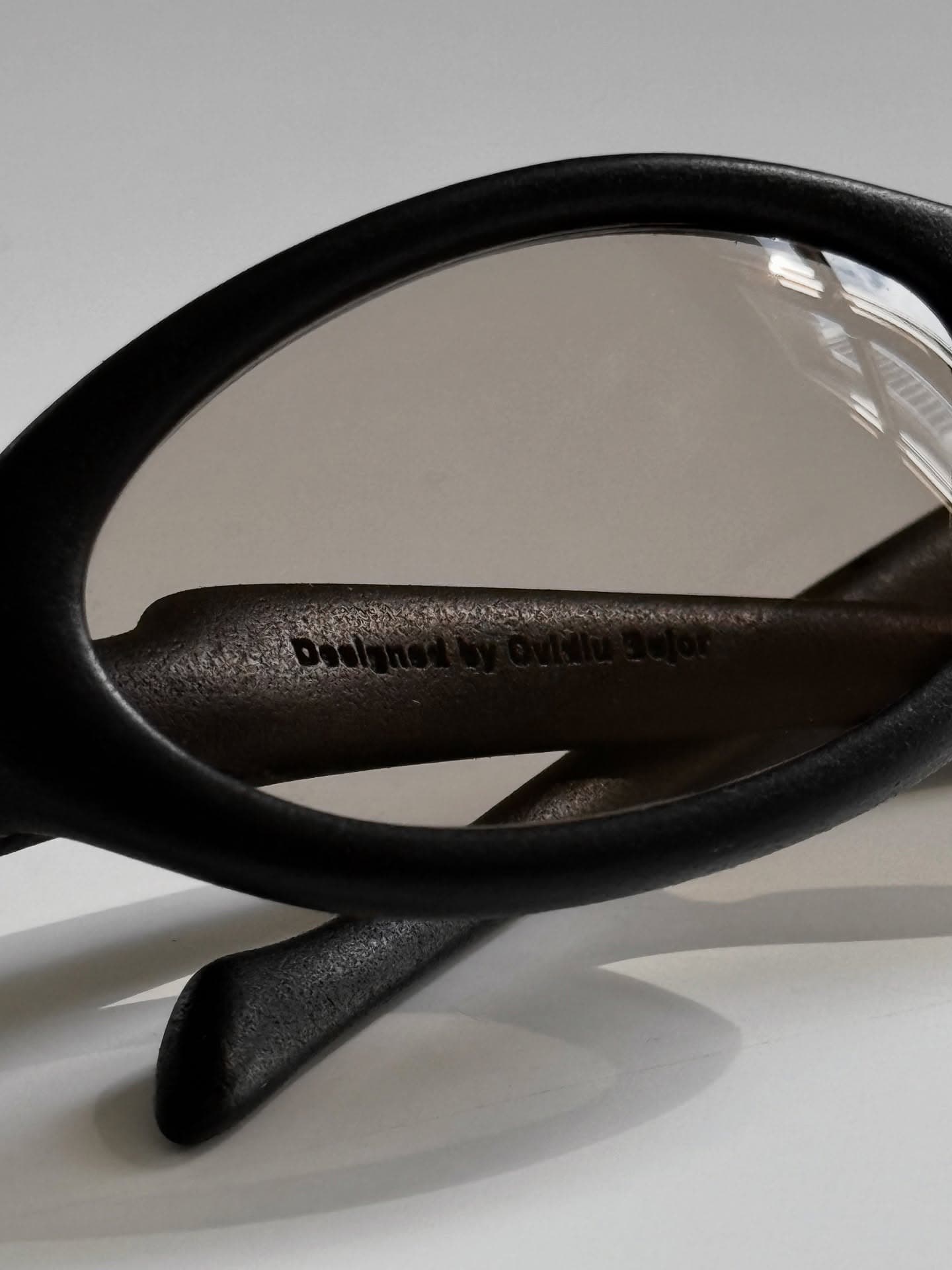 Close-up through the EVOS lens — temple engraved Designed by Ovidiu Bojor