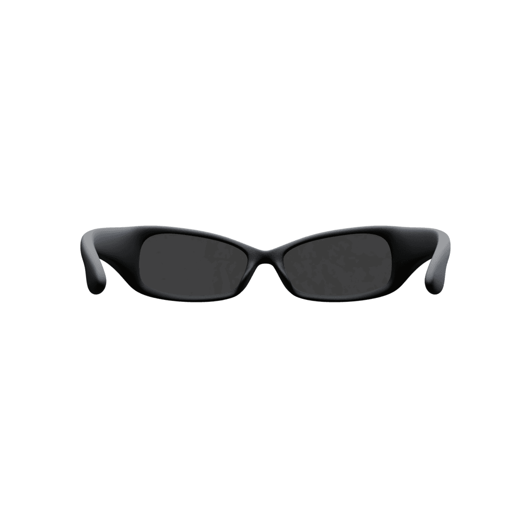 The SPIN OS frame in matte black, three-quarter view on a dark ground